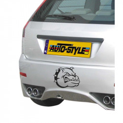 Sticker Bulldog Head -...