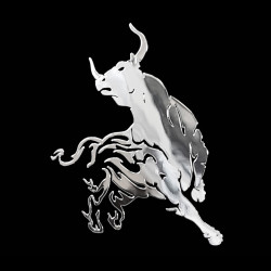 Nikkel Sticker 'Bull' -...